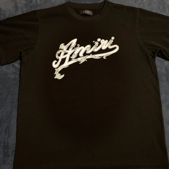 Amiri Black Graphic T-Shirt - Picture 1 of 2